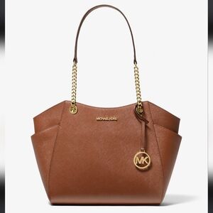 Michael Kors Jet Set Large Saffiano Leather Shoulder Bag